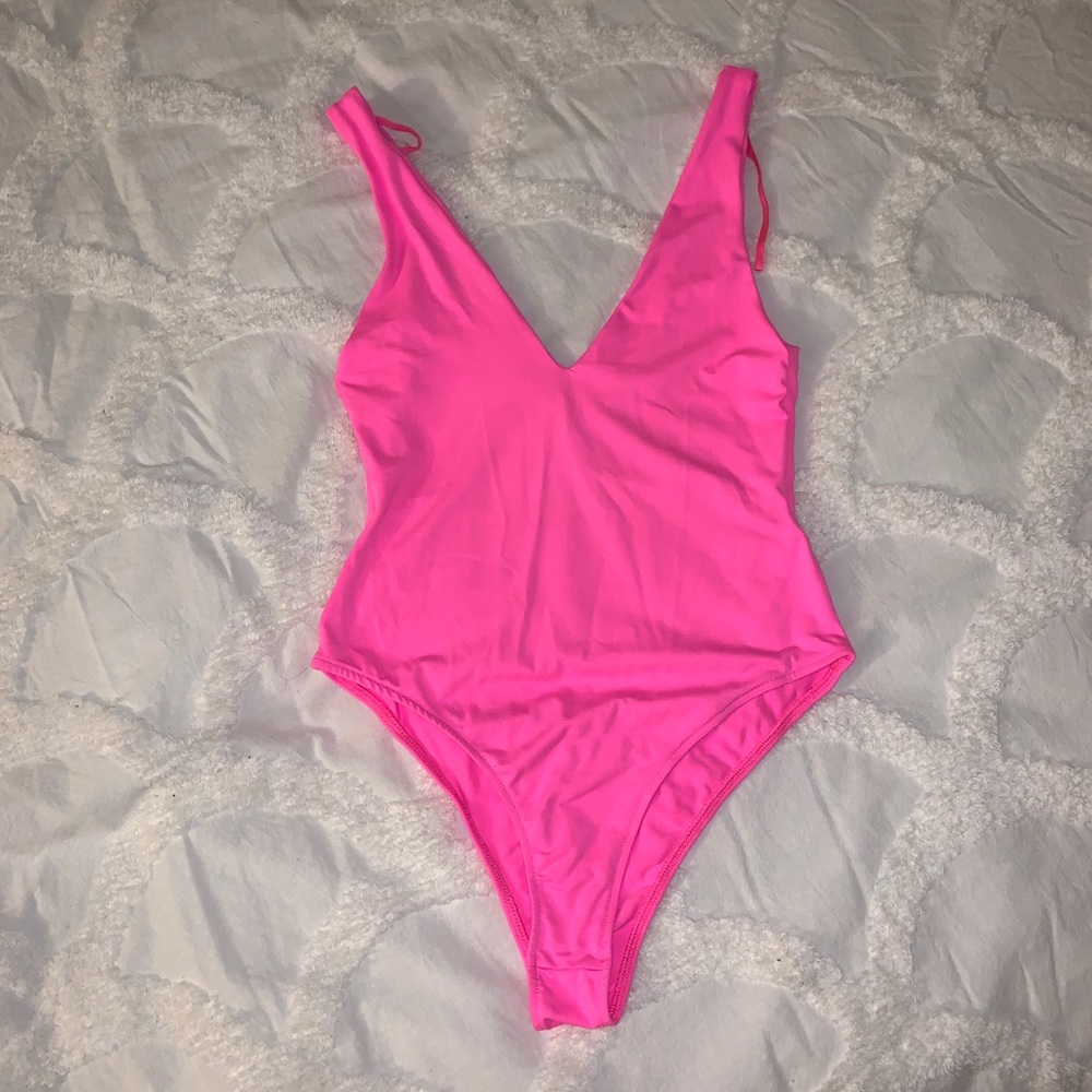 Zara neon pink body suit